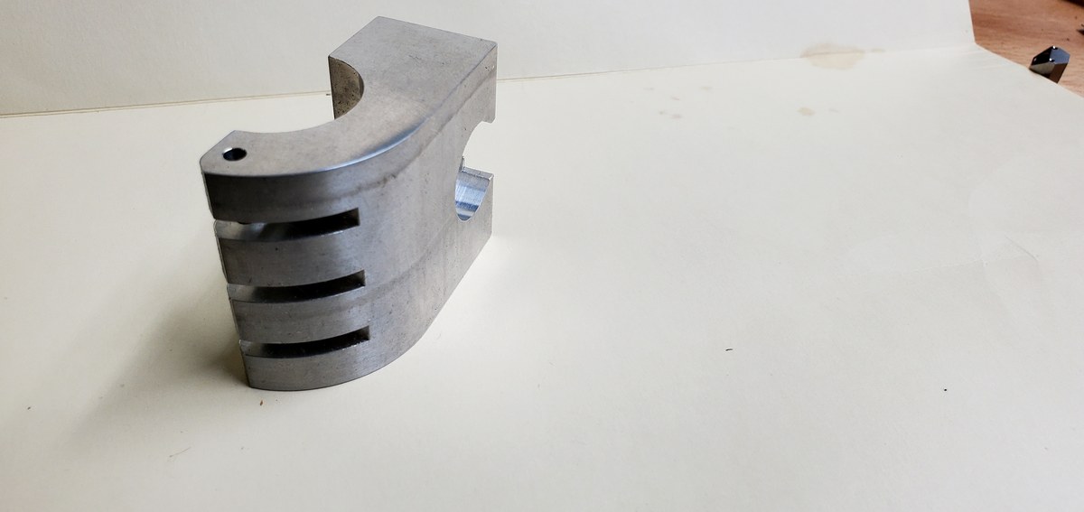 Aluminum bracket with precision grooves